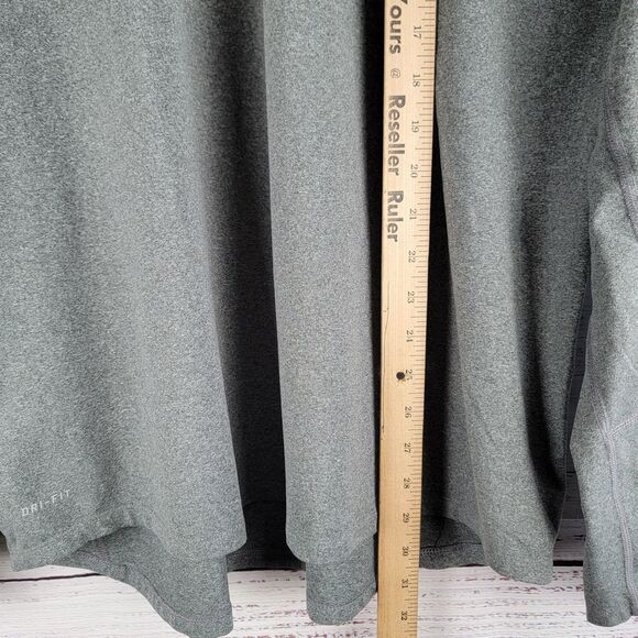 Nike DRI FIT Element Running Long Sleeve Shirt Mens XL 1/4 Zip Pullover Gray - Picture 2 of 9